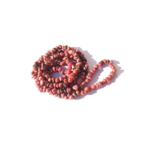 Rhodonite multicolore : 50 Perles chips 5/6 MM de diamètre environ - Photo n°1