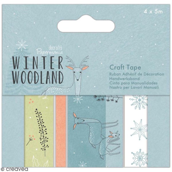 Assortiment craft tape Docrafts - Winter Woodland - 4 pcs - Photo n°1