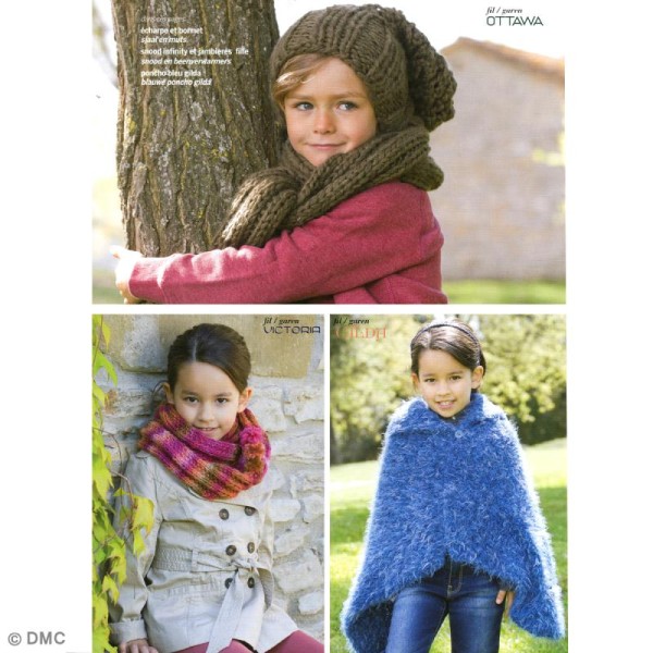 Catalogue tricot DMC - laine glamour - Automne / hiver - 15 modèles enfants - Photo n°6