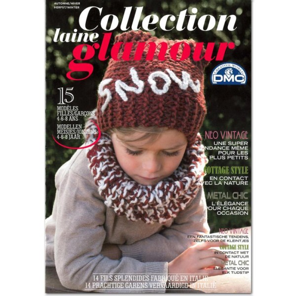 Catalogue tricot DMC - laine glamour - Automne / hiver - 15 modèles enfants - Photo n°1