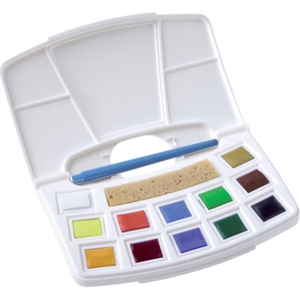 Talens Water colour Pocketbox 12 godets - Photo n°1