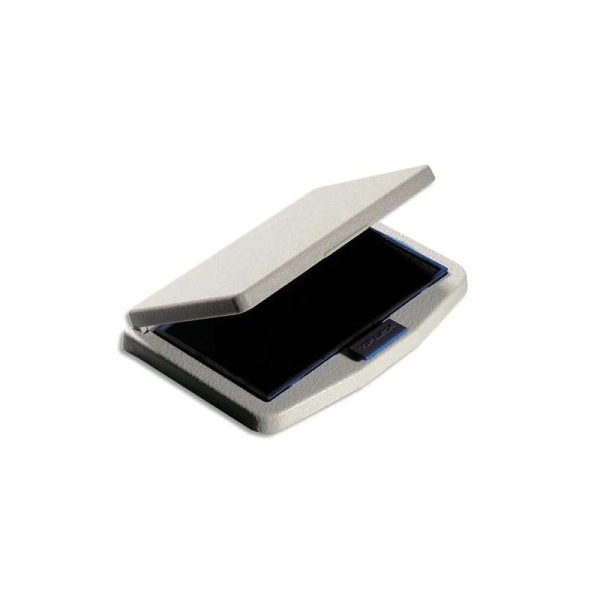 TIFLEX Tampon encreur rechargeable , feutre 10x5,5cm bleu - Photo n°1