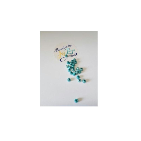 Perles magiques turquoises 4mm x30 - Photo n°1