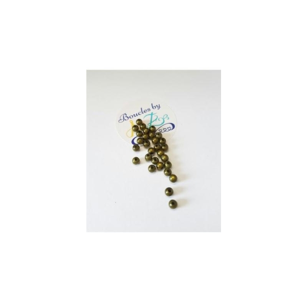 Perles magiques vert kaki 4mm x30 - Photo n°1