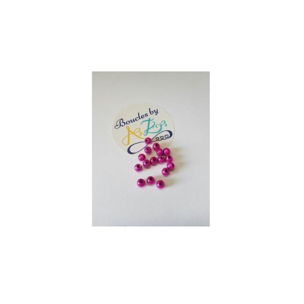 Perles magiques rose fuchsia 4mm x30 - Photo n°1