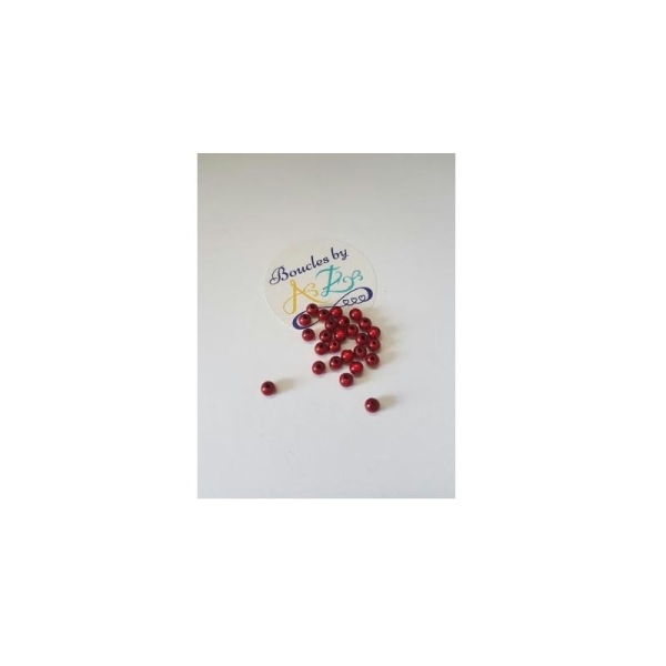 Perles magiques rouges 4mm x30 - Photo n°1