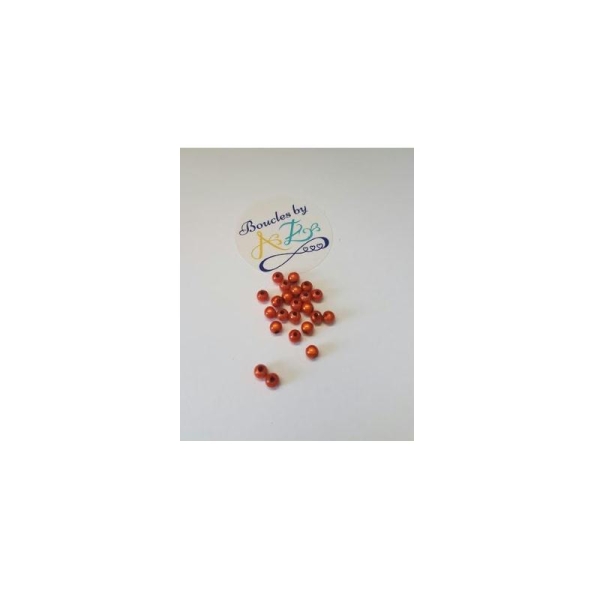 Perles magiques oranges 4mm x30 - Photo n°1