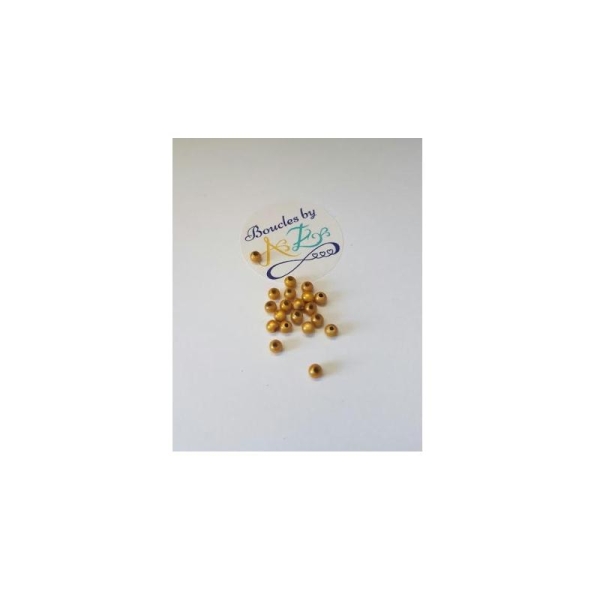Perles magiques jaunes 4mm x30 - Photo n°1