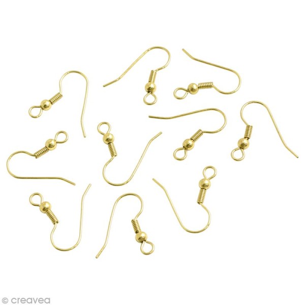 Crochets perle nombre au choix support boucle d/'oreille bronze création fimo