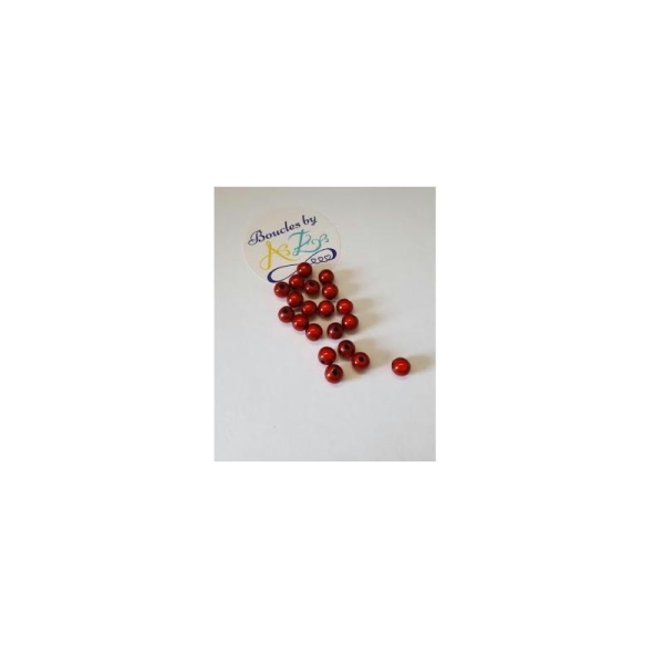Perles magiques rouges 6mm x20 - Photo n°1