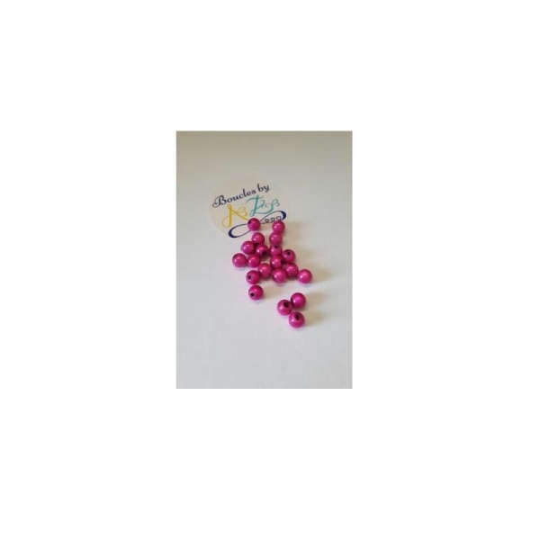 Perles magiques fuchsia 6mm x20 - Photo n°1