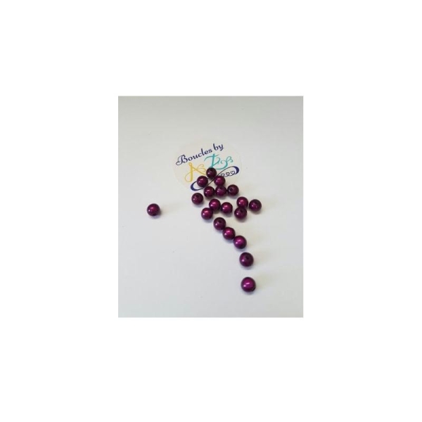 Perles magiques violettes 6mm x20 - Photo n°1