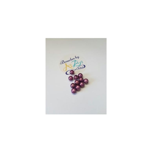 Perles magiques violines 6mm x20 - Photo n°1