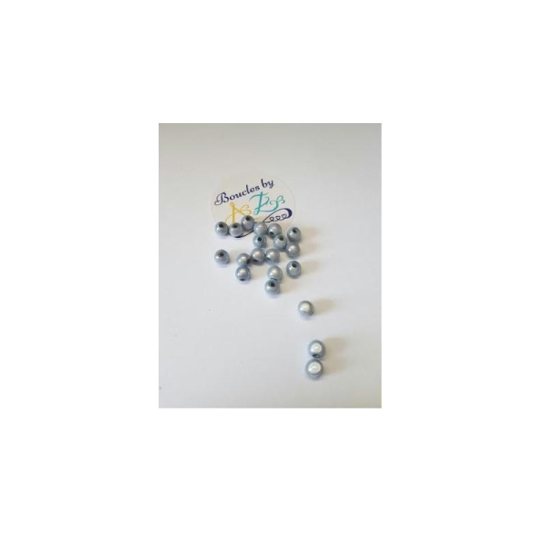 Perles magiques bleu ciel 6mm x20 - Photo n°1