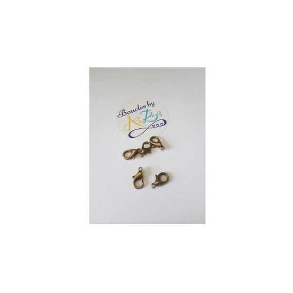 Fermoirs mousquetons bronze x5 - Photo n°1
