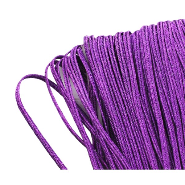 4yrd de 3,6 m Metallic Dark Violet Lilas Polyester Texturés Soutache Cordon Tressé Large Gimp Pour P - Photo n°1