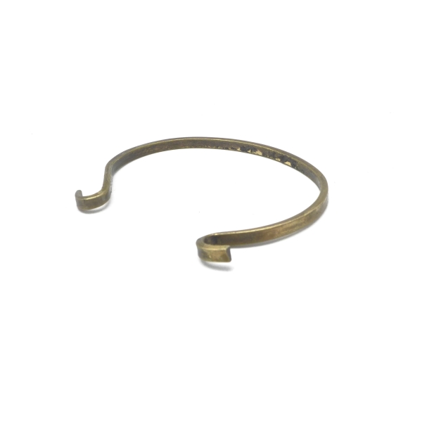 Bracelet Jonc Ouvert En Métal De Couleur Bronze À Agrémenter 6,5cm Bangle - Photo n°1