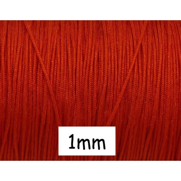 10m Fil De Jade 1mm Couleur Rouge - Photo n°1