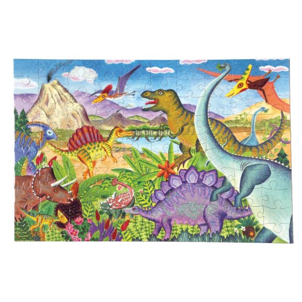 Puzzle 100p Dinosaures - Photo n°1