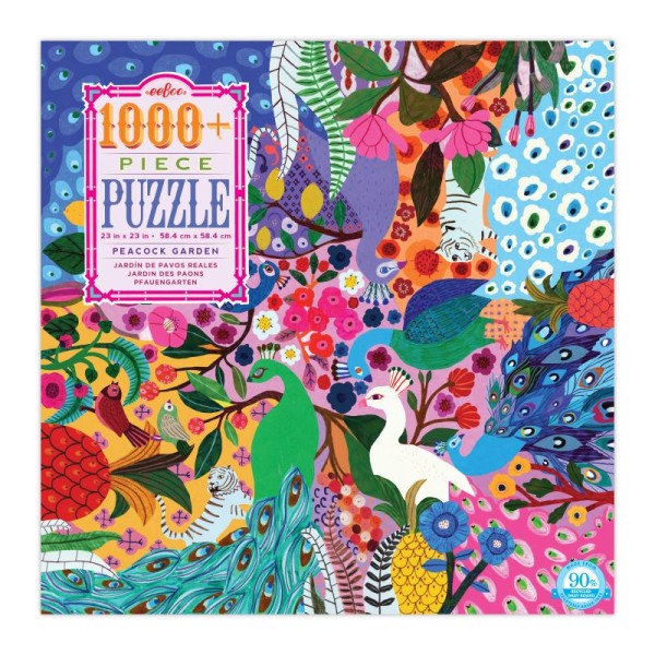Puzzle 1008p- le jardin des paons - Photo n°1