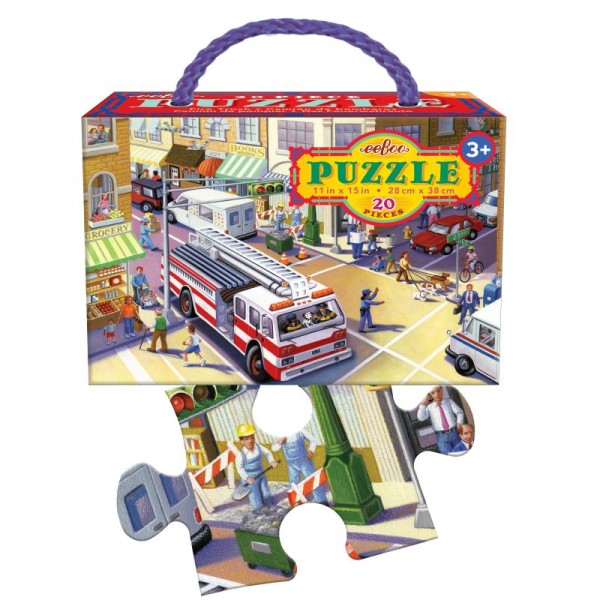 Puzzle 20p camion de pompier - Photo n°2