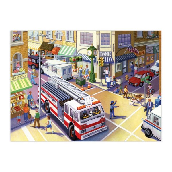 Puzzle 20p camion de pompier - Photo n°3