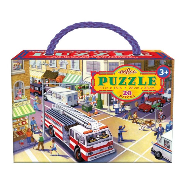 Puzzle 20p camion de pompier - Photo n°1