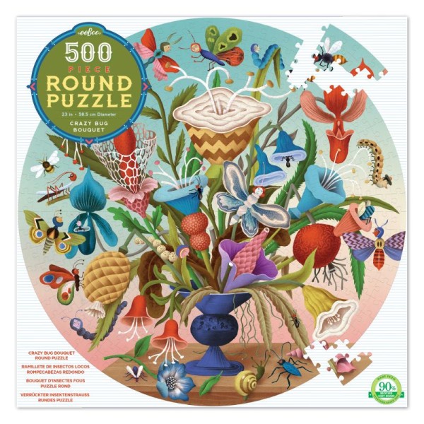 Puzzle 500p- le bouquet et ses insectes - Photo n°1