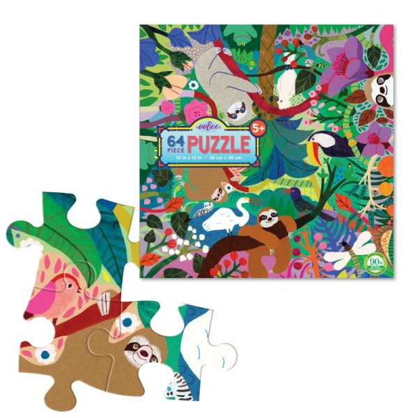 Puzzle 60p-Les paresseux aux jeux - Photo n°1