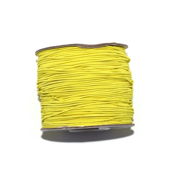 Fil nylon rond 1 mm élastique jaune fluo x1 m - Photo n°1