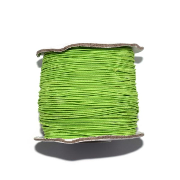 Fil nylon rond 1 mm élastique vert pomme x1 m - Photo n°1