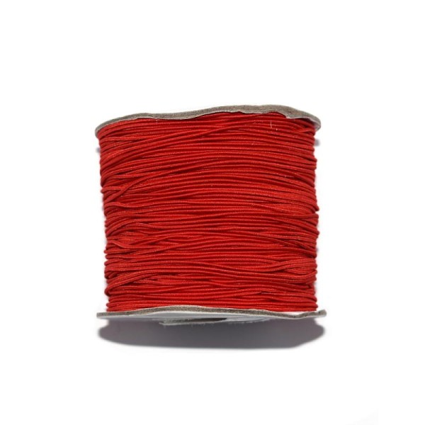 Fil nylon rond 1 mm élastique rouge x1 m - Photo n°1