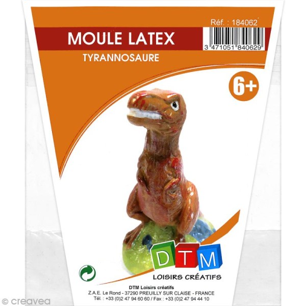 Moule latex - Dinosaure - Tyrannosaure - 9 cm - Photo n°1