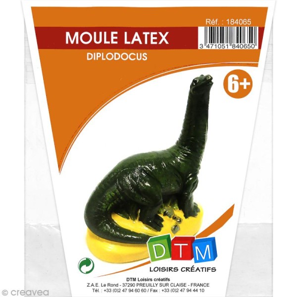 Moule latex - Dinosaure - Diplodocus - 9,5 cm - Photo n°1