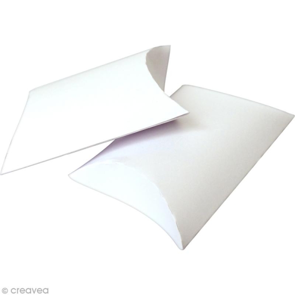Boîte cadeau berlingot 6,5 x 7 cm - Blanc - 6 pcs - Photo n°3