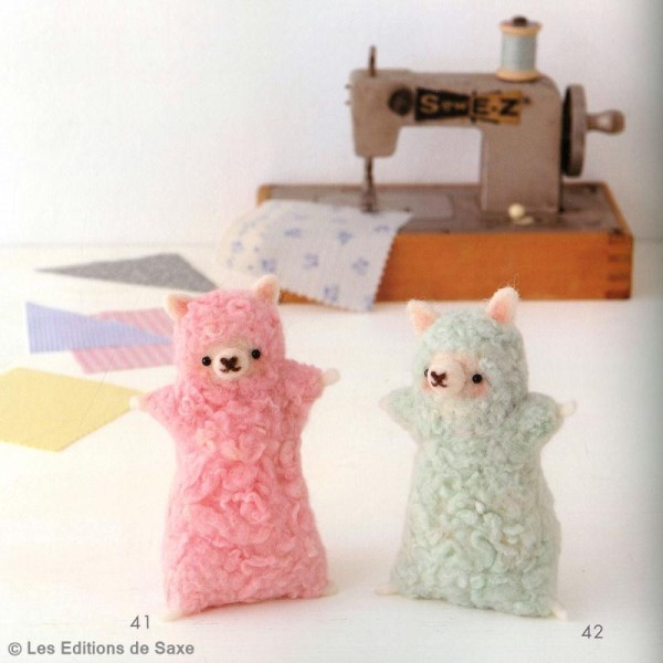 Livre animaux en feutrine - Petites mascottes en laine feutrée - Photo n°2