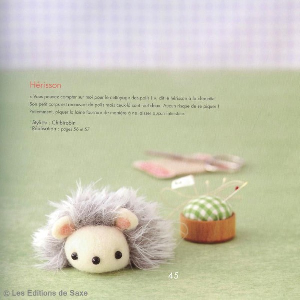 Livre animaux en feutrine - Petites mascottes en laine feutrée - Photo n°6