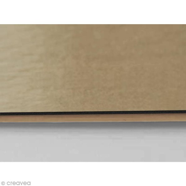 Feuille de papier adhésif cardstock sur mousse - Noir - 30 x 30 cm - Photo n°2