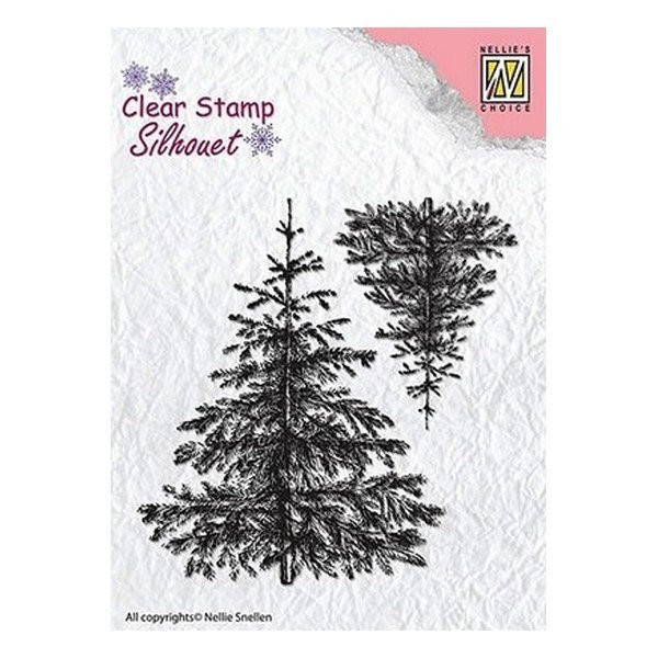 Tampon transparent clear stamp scrapbooking Nellie's Choice SEUX SAPIN 038 - Photo n°1