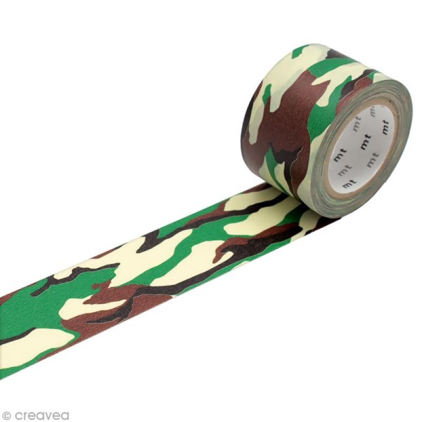 Masking Tape - Camouflage - 30 mm x 10 m - Photo n°1