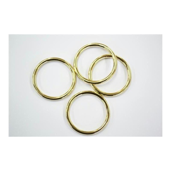 Boucle anneau passant métal doré 29mm - Photo n°1