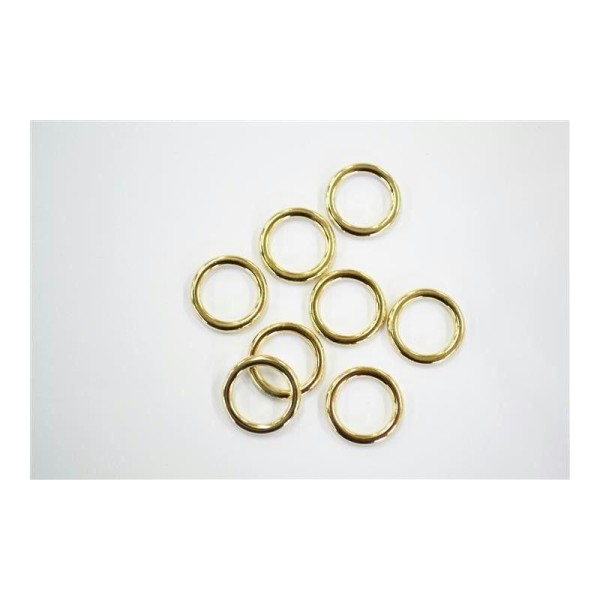 Boucle anneau passant métal doré 14mm - Photo n°1