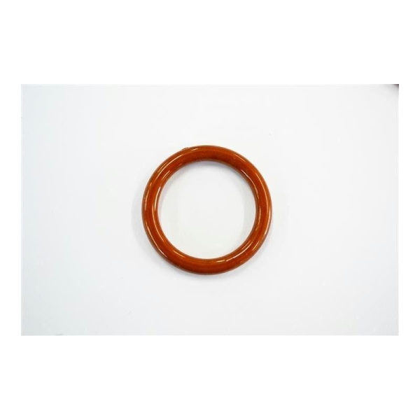 Boucle anneau passant plastique brun satiné 33mm - Photo n°1