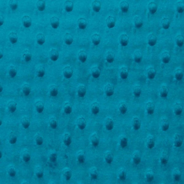 Tissu minky à pois  - Bleu - Oeko-Tex® - Photo n°1