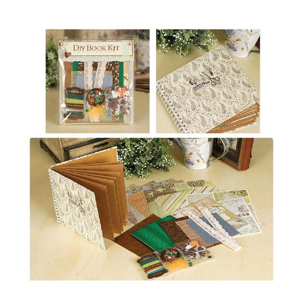 Vert, Bleu, Bronze, Brun 6inch Vintage Kit de Scrapbooking, Pour l'Ami de la Famille, les Enfants de - Photo n°1