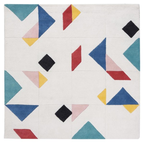 Tapis coton tangram - Photo n°1