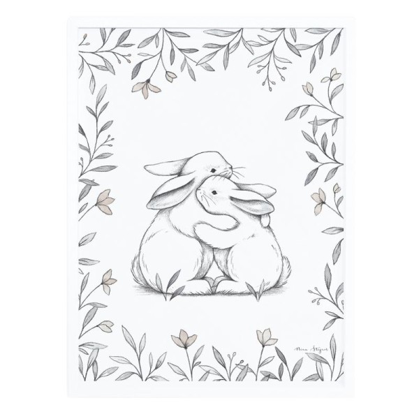 Affiche avec cadre bunny loves you - Photo n°1