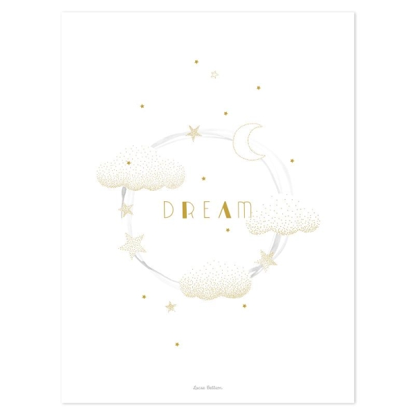 Affiche sweet dreams (gold) - Photo n°1