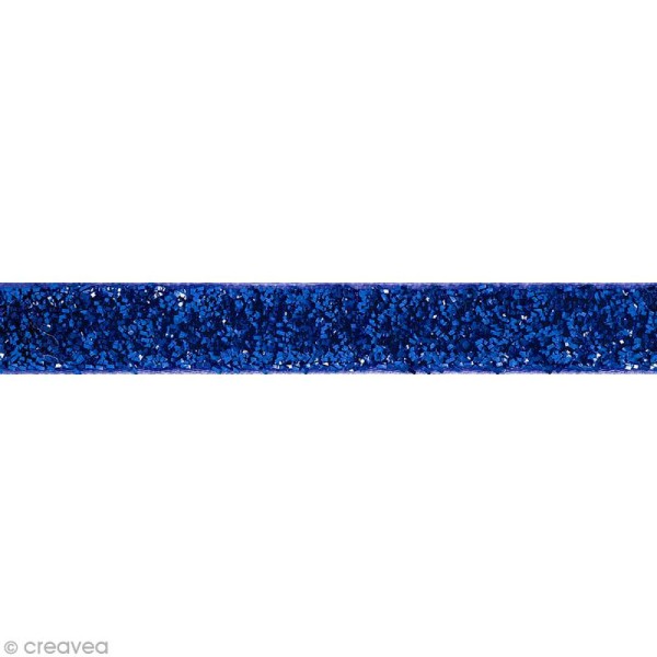Ruban pailleté Bleu - Create Christmas - 3 m x 1 cm - Photo n°1