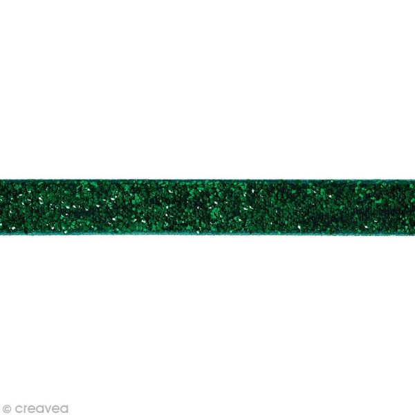 Ruban pailleté Vert - Create Christmas - 3 m x 1 cm - Photo n°1